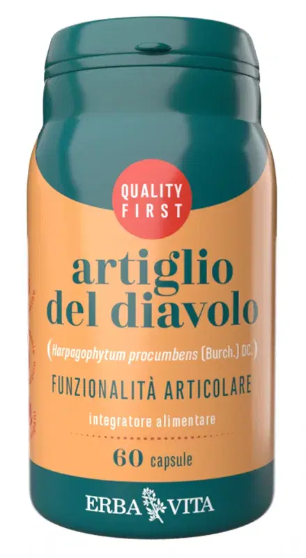 Erba Vita Artiglio del Diavolo Integratore per il Benessere Articolare 60Capsule