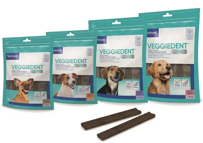 Veggiedent FR3SH Snack Dentale per Cani 5-10 kg Taglia S