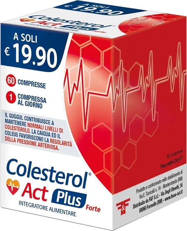 Colesterol Act Plus Forte Integratore Contro il Colesterolo 60 Compresse