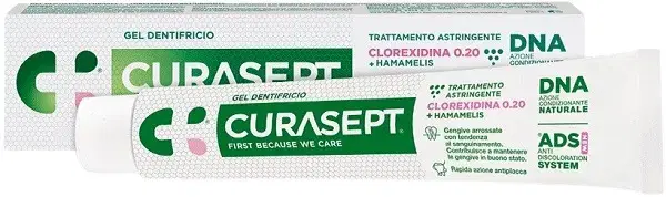 Curasept Gel Dentifricio Ads Dna Trattamento Astringente 75 ml