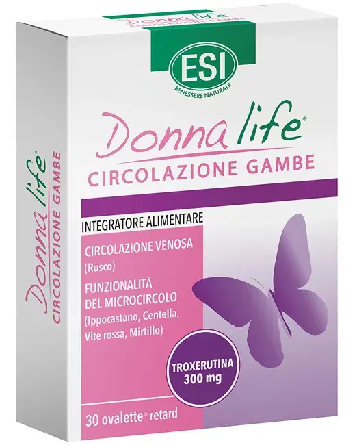 Esi Donna Life Integratore Alimentare Circolazione Gambe 30 Ovalette
