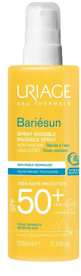 Uriage Bariesun Spray Invisibile Protezione Spf50+ Senza Profumo 200 ml