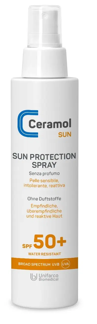 Ceramol Sun Spray Solare Protezione Spf50+ Senza Profumo 150 ml