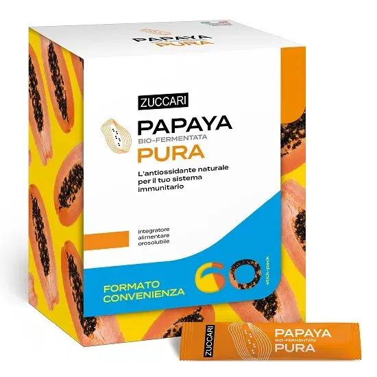 Zuccari Papaya Pura Bio-Fermentata Integratore Immunostimolante 60 Stick Pack