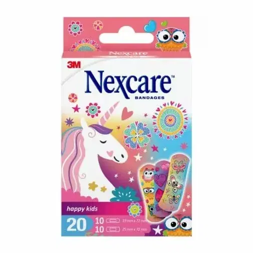 Nexcare Cerotti Happy Kids Magic con Disegni per Bambini