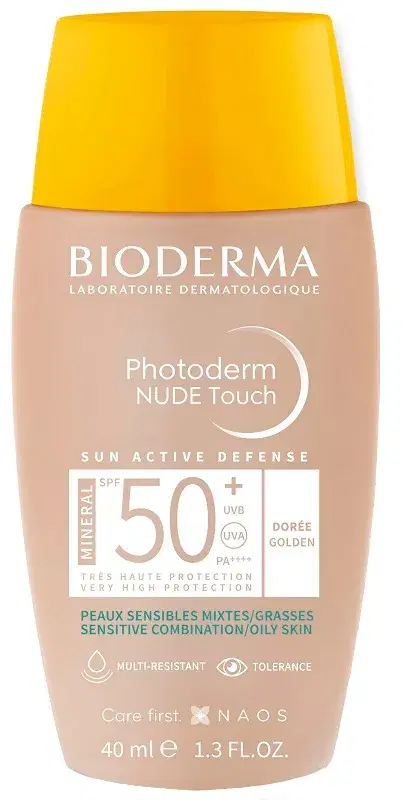 Bioderma Photoderm Mineral Nude Touch Dorée Protezione SPF50+ 40 ml