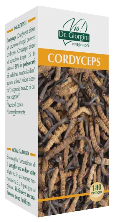 Cordyceps Integratore per Sistema Immunitario e Energia 180 Pastiglie