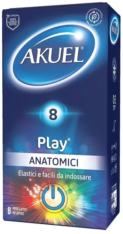 Akuel Play Profilattico Anatomico 8 Pezzi
