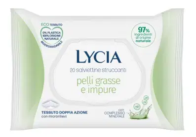 Lycia Salviettine Struccanti per Pelli Sensibili 20 Pezzi