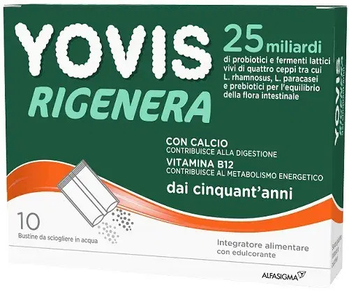Yovis Rigenera 50+ Integratore di Fermenti Lattici 10 Bustine