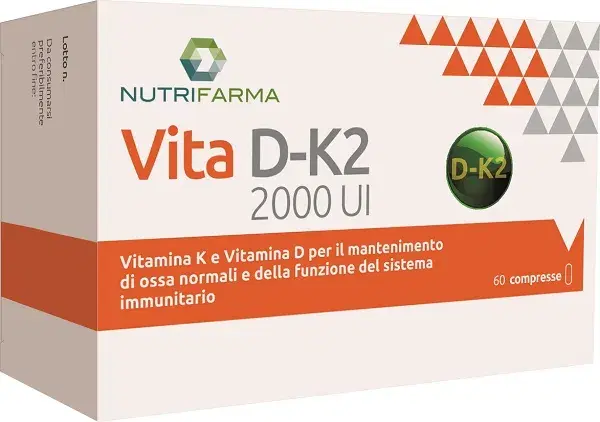 Vita D-K2 Integratore in Compresse da 60 Pezzi