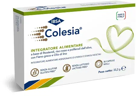 Colesia Soft Gel Integratore per Trigliceridi e Colesterolo 30 Capsule Molli