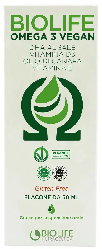 BioLife Omega 3 Vegan Integratore Vegetale 50ml