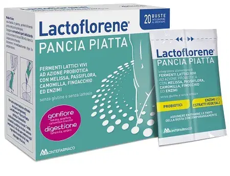 Lactoflorene Pancia Piatta Integratore di Fermenti Lattici Vivi 20 bustine