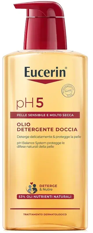 Eucerin pH5 Olio Detergente Doccia Delicato Lenitivo Pelle Sensibile 400 ml