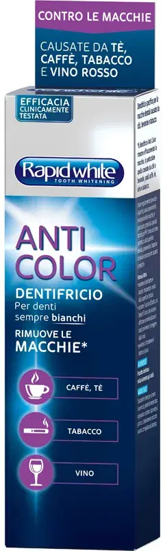 Rapid White Dentifricio Anticolor per Denti Bianchi 75 ml