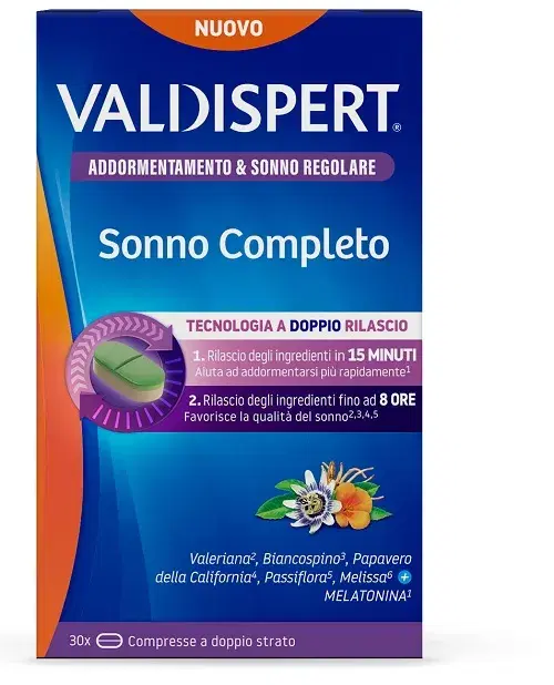Vemedia Pharma Valdispert Sonno Completo Integratore Alimentare 30 Compresse