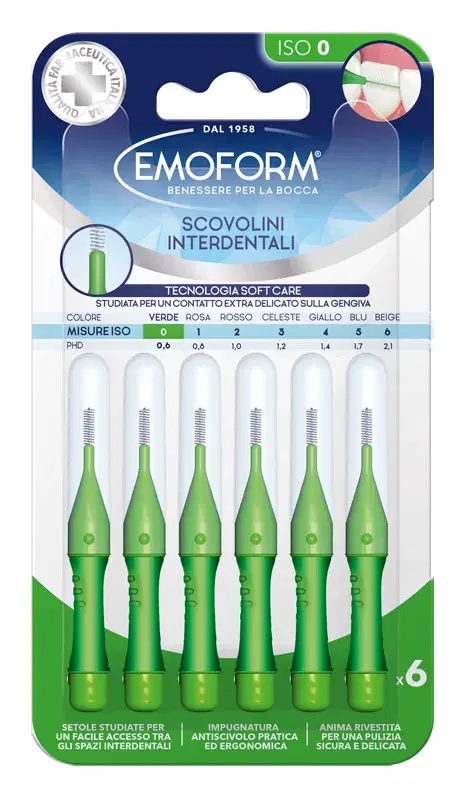 Emoform Scovolino Interdentale ISO 0 Verde