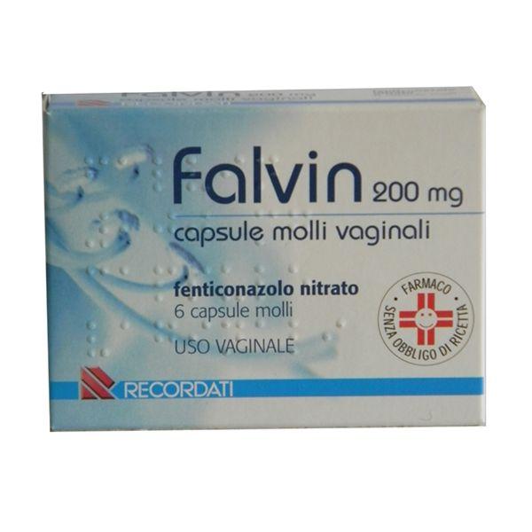 Recordati Falvin*6cps Vag Molli 200mg
