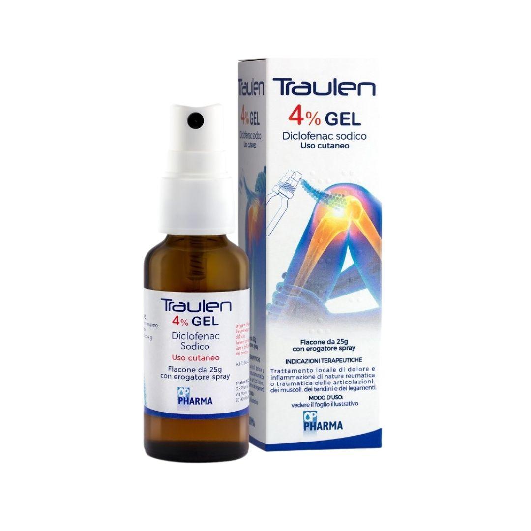 Traulen*Gel Fl 25G 4% C/Erog