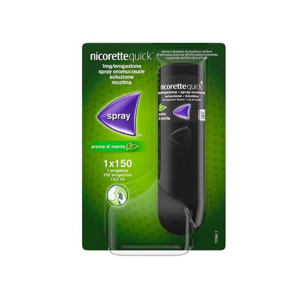 Nicorettequick Spray per Alleviare Astinenza da Nicotina Menta