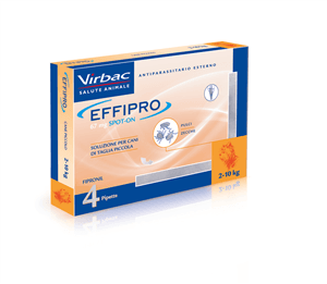 Effipro Spot-On Antiparassitario Cani Taglia Piccola 2-10 Kg 67 mg 4 Pipette