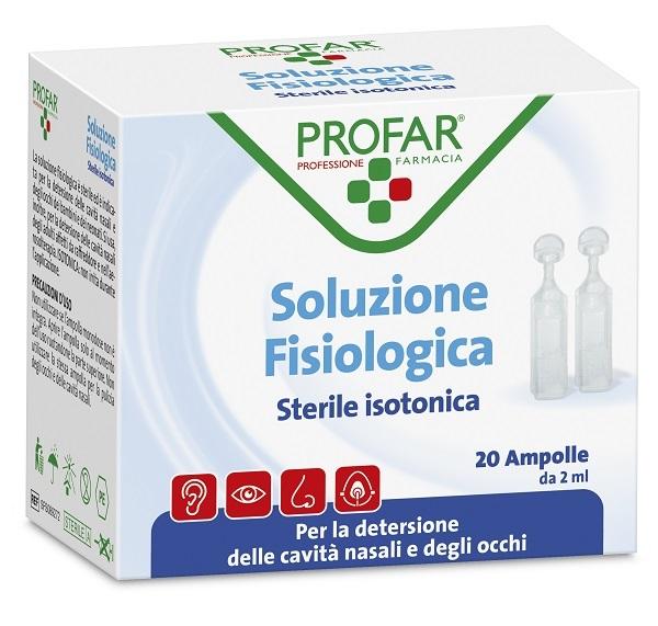 Profar Soluzione Fisiologica Isotonica per Pulizia Oculare 20 Flaconcini da 5 ml