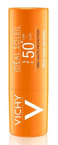 Vichy Ideal Soleil SPF50+ Stick Solare Protettivo per Zone Sensibili 9 g