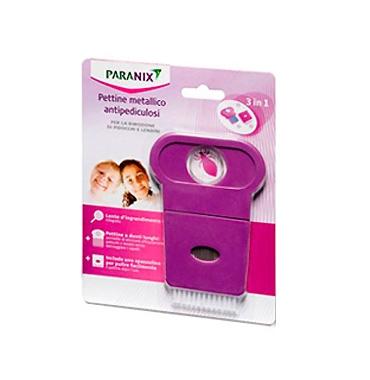 Paranix Linea Anti-Pediculosi Paranix Pettine 3 in 1 con Lente d'Ingrandimento