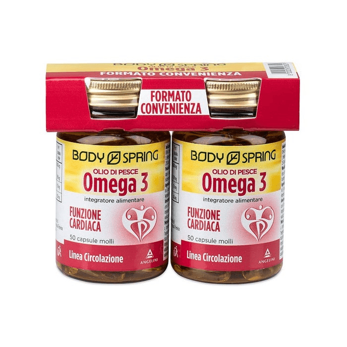 Body Spring Olio di Pesce Integratore 2x50 Capsule