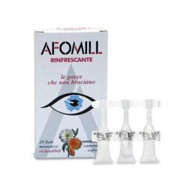 Linea Salute degli Occhi Afomill Collirio Rinfrescante 10 Flaconcini