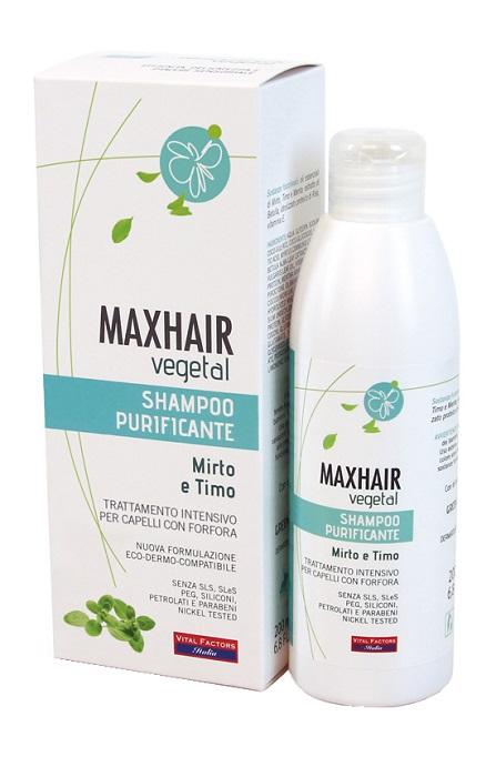 Maxhair Vegetal Shampoo Purificante Per Capelli Grassi