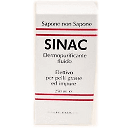 Sinac Dermopurificante Fluido Sapone non Sapone Pelle Grassa 250 ml