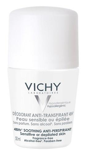 Vichy Deodorante Anti-traspirante 48h Ipoallergenico per Pelli Sensibili 50 ml