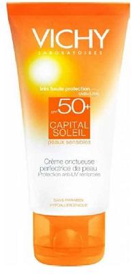 Vichy Ideal Soleil Crema Viso Vellutata Perfezionatrice Spf50+ Pelle Secca 50 ml
