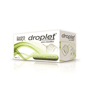 Droplet Ago Penna 32G Per Insulina Comfort Max 4 mm 100 Pezzi