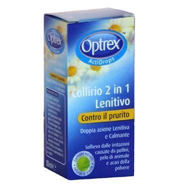 Optrex Linea Salute dell'Occhio Actidrops 2 in 1 Lenitivo Prurito Collirio 10 ml
