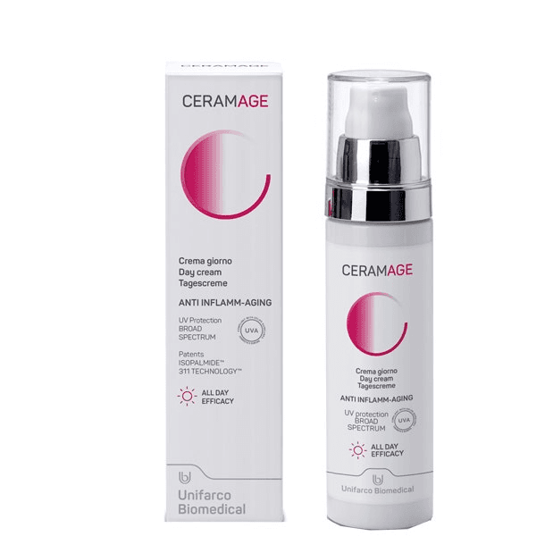 Ceramage Crema Giorno Viso Anti-age e Antinfiammatoria per pelle Intollerante 50