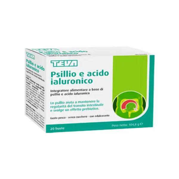 Teva Psillio Acido Ialuronico Integratore Transito Intestinale 20 Bustine