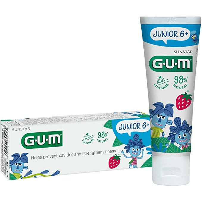 Gum Junior 6+ Dentifricio Per Bambini Gusto Fragola 50 ml