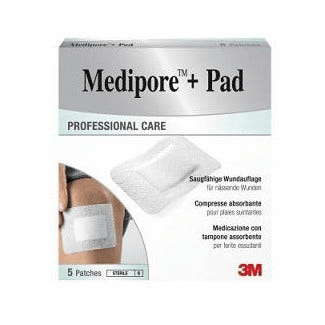Medipore+Pad Medicazione Sterile 10x10 cm 5 Pezzi