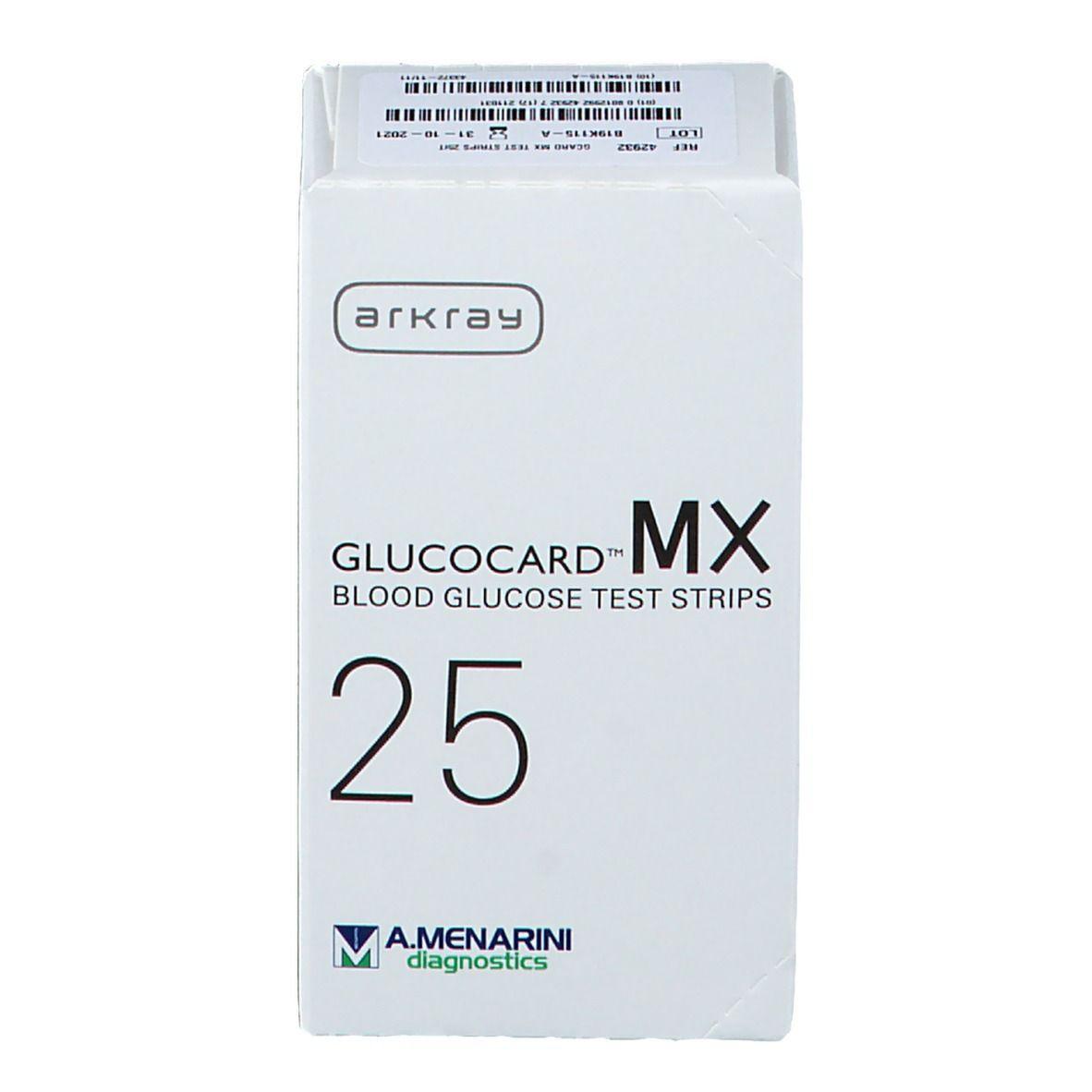 Menarini Diagnostics Strisce Reattive Misurazione Glicemia Glucocard 25 Pezzi