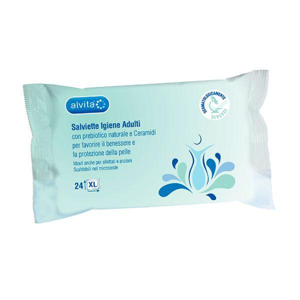 Alvita Salviette igiene per Adulti 24 Pezzi