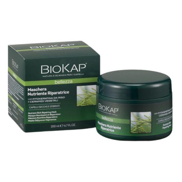 Biokap Bellezza Maschera Nutriente Riparatrice Per Capelli Sfibrati 200 ml