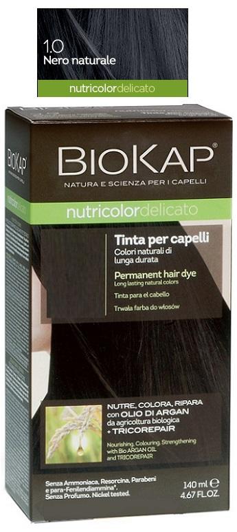 Biokap Nutricolor Delicato Tinta Per Capelli Colore 1.0 Nero Naturale