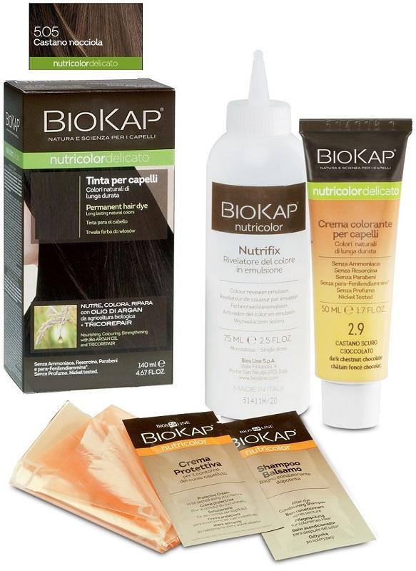 Biokap Nutricolor Delicato Tinta Per Capelli Colore 5.05 Castano Nocciola