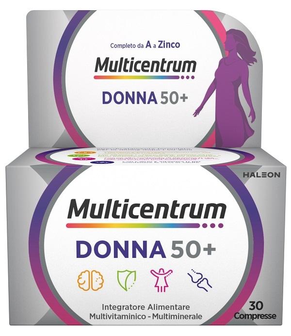Multicentrum Donna 50+ Integratore Alimentare Multivitaminico 30 Compresse