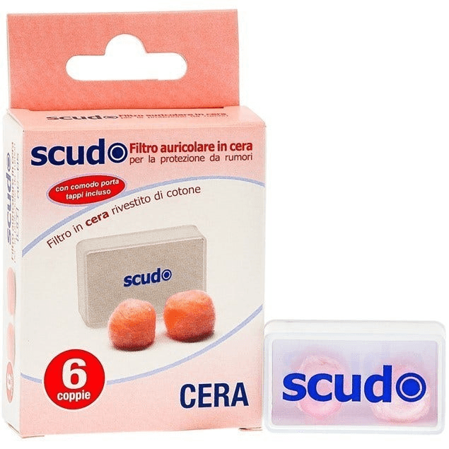 Earplug Scudo Cera Filtro Auricolare 6 Paia
