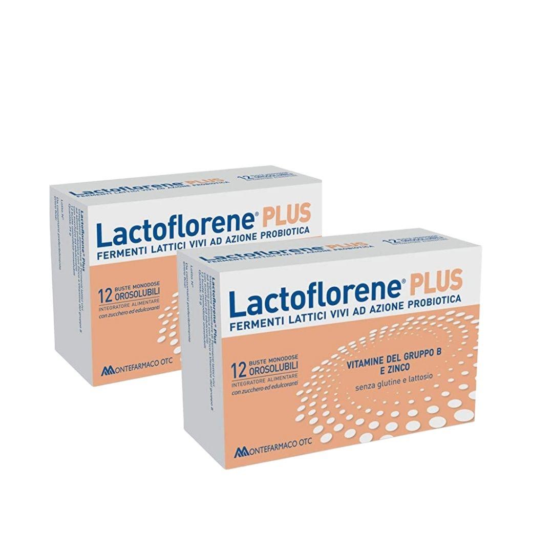 Lactoflorene Plus Integratore di Fermenti Lattici Vivi 2 x 12 bustine