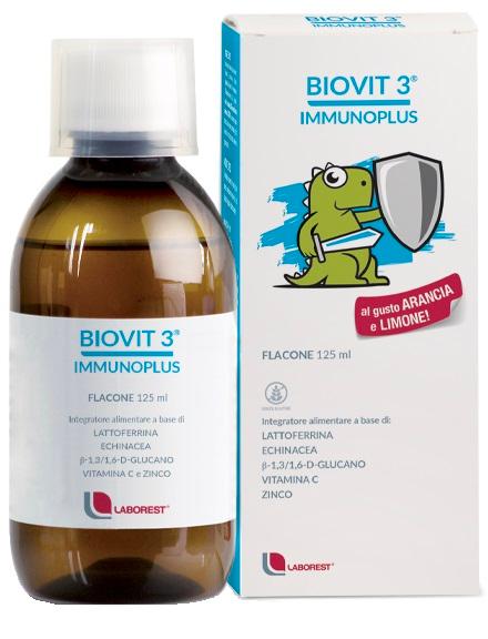 Biovit 3 Immunoplus Integratore Per Bambini Per Il Sistema Immunitario 125 ml
